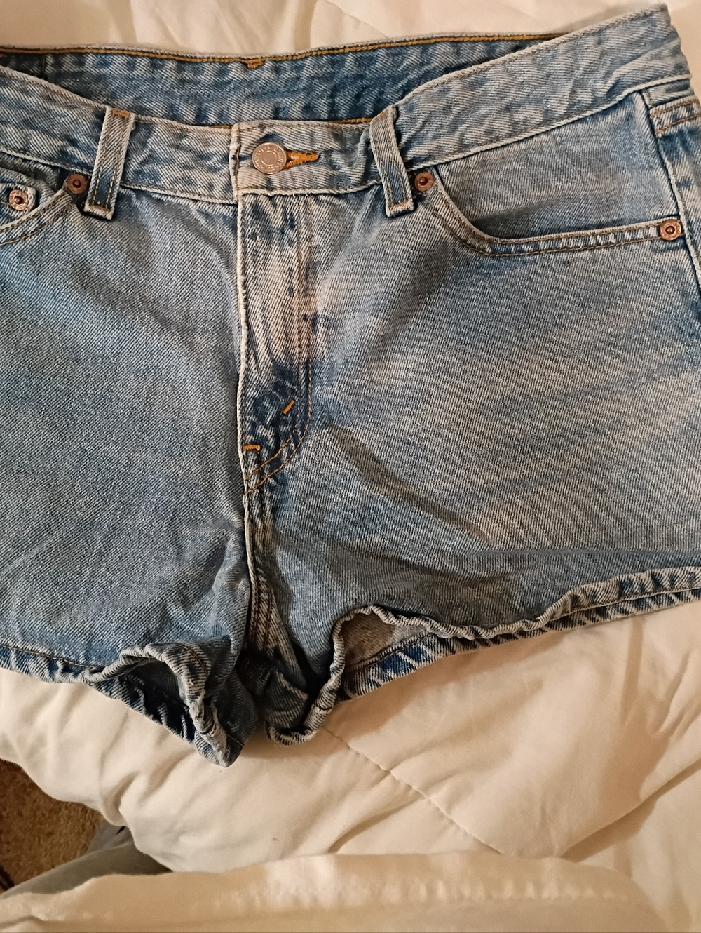 Signature by Levi Strauss Light Blue Denim Cutoff Shorts